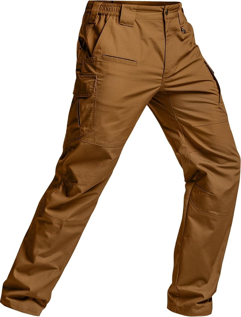 CQR Men's Tactical Pants - Lightweight Water-Resistant Ripstop Cargo Pants for Hiking | EDC Workwear