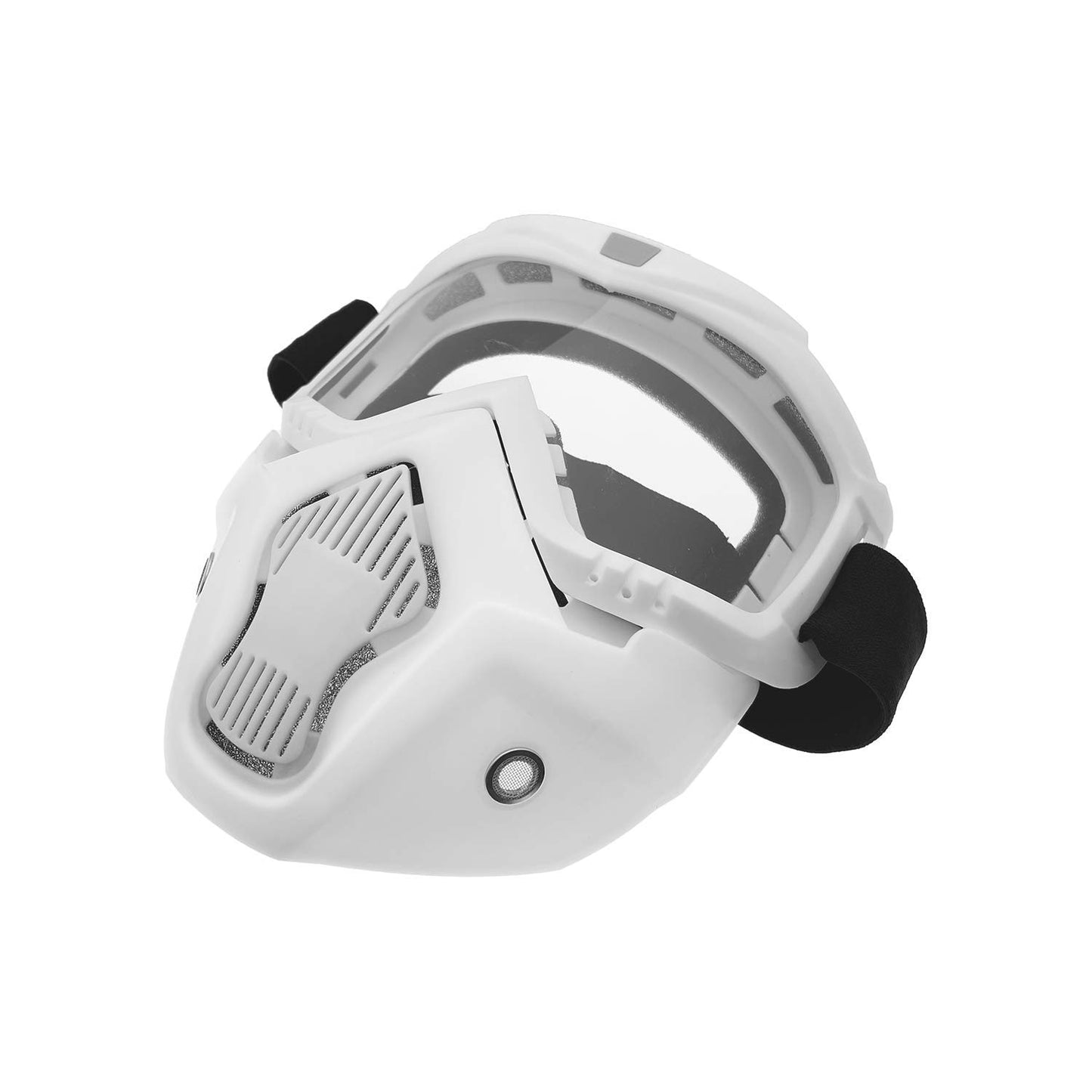 LJDJ Motorcycle Goggles with Removable Face Mask - Dirt Bike ATV Motocross Eyewear Anti-UV Adjustable MX Riding Offroad Cycling Motorbike Protective Glasses Racing Combat Tactical Military Goggles