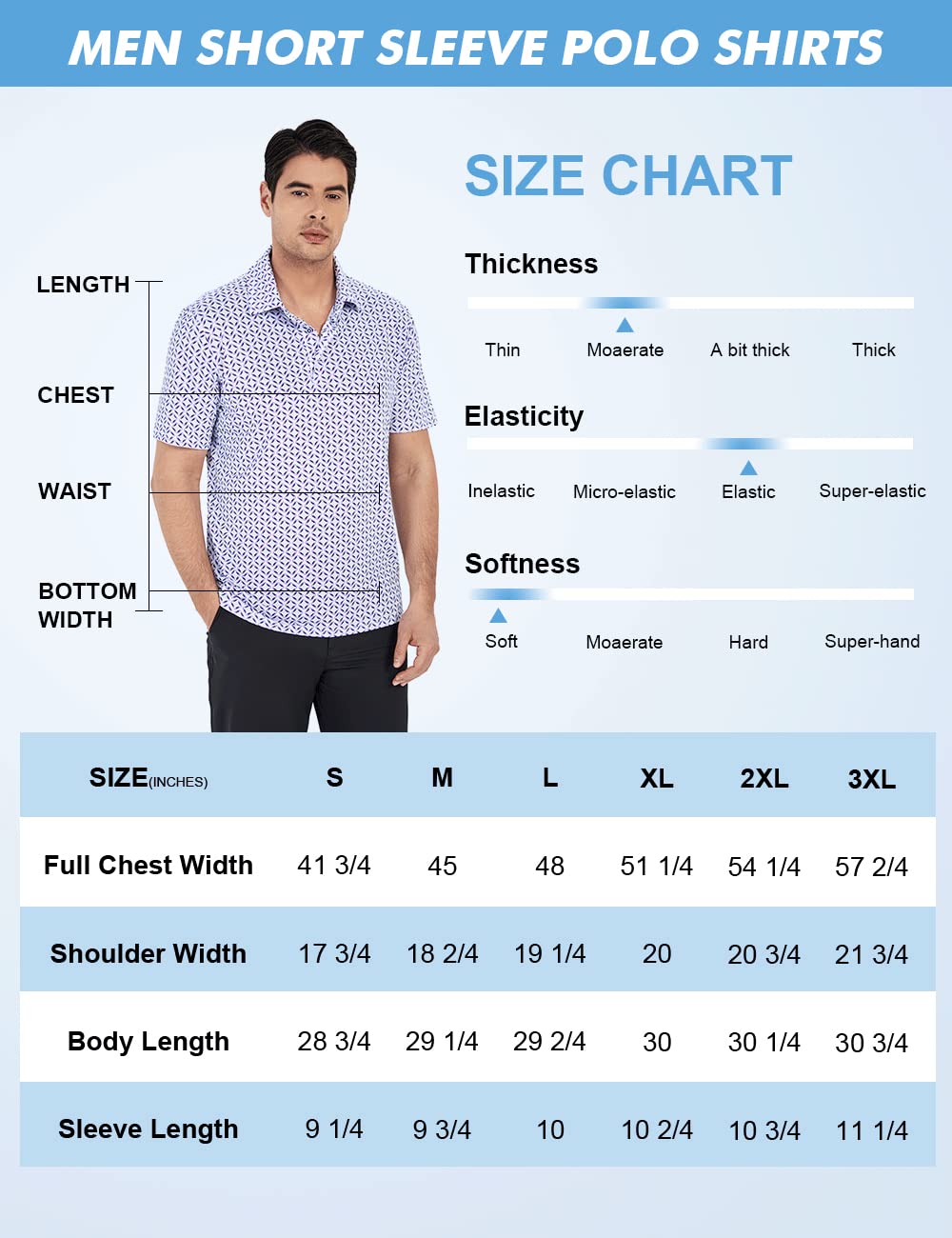 Hodaweisolp Golf Shirts for Men Dry Fit Print Moisture Wicking Performance Short Sleeve Polo Shirt Flower Leaf-XL