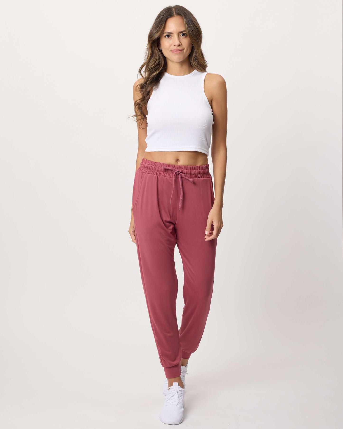 Real Essentials 3 Pack: Women's Lounge Joggers Sweatpants with Pockets Yoga Running Athletic Workout, Set 6, M, Pack of 3