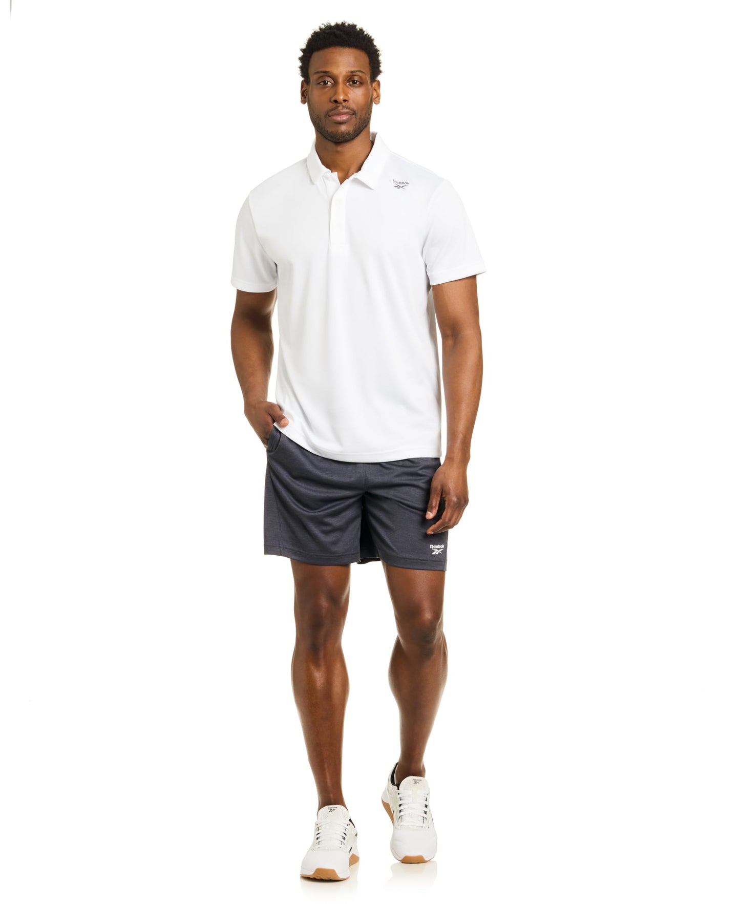Reebok Viper 2.0 Men's Short, Ebony Heather, Large