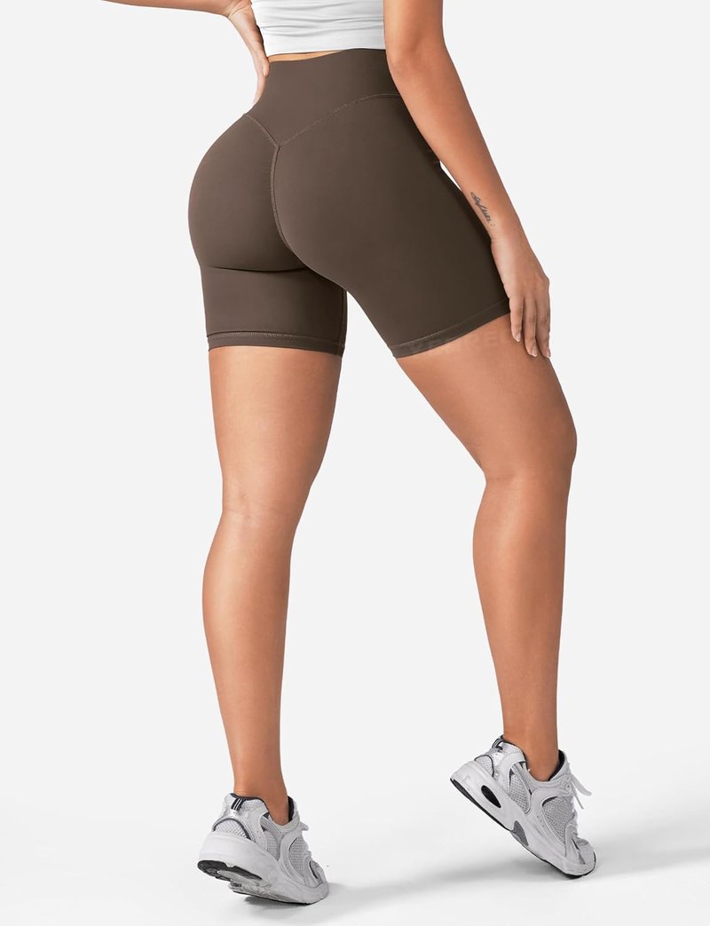 YEOREO Women's High Waist Biker Shorts - SoftHue Tummy Control | 3.6"/4.5"/6" Sizes for Yoga & Gym