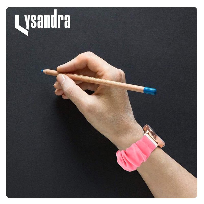 LYSANDRA 2 Pack, Compatible with Sanorum G56 Watches Band, 22mm Quick Release Scrunchie Strap Stretchy Cute Elastic Replacement Fabric Band Women (2 Pack A, for 22mm watch band)