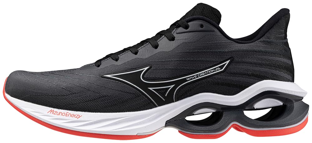 Mizuno Men's Wave Creation 25 SSW Running Shoe | Neutral Running Shoe | Ebony/White | US 9