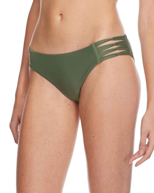 Body Glove Women's Standard Ruby Solid Bikini Bottom Swimsuit, Smoothies Cactus, X-Large