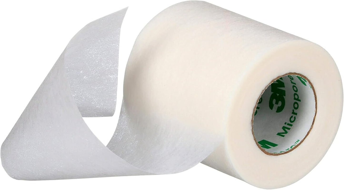 Nexcare Gentle Paper Tape - Medical Adhesive for Secure Dressings | 2 In x 10 Yds, 1 Roll