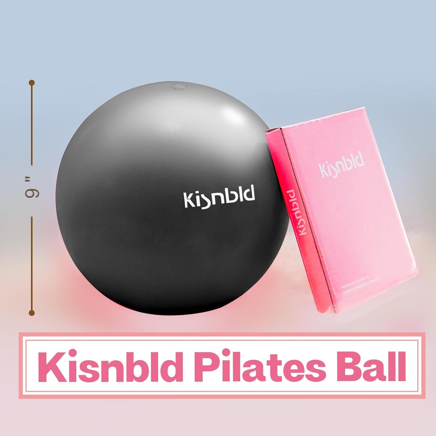 Mini Pilates Ball - 9 Inch Anti-Burst Exercise Ball for Stability, Fitness & Core Strength | Yoga & Physical Therapy