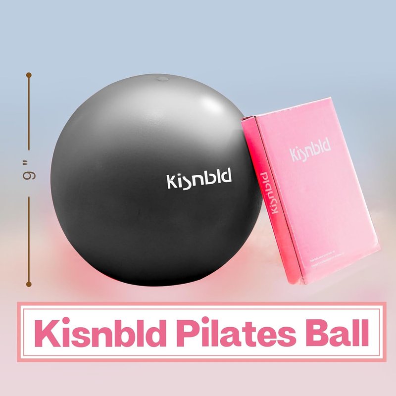 Mini Pilates Ball - 9 Inch Anti-Burst Exercise Ball for Stability, Fitness & Core Strength | Yoga & Physical Therapy