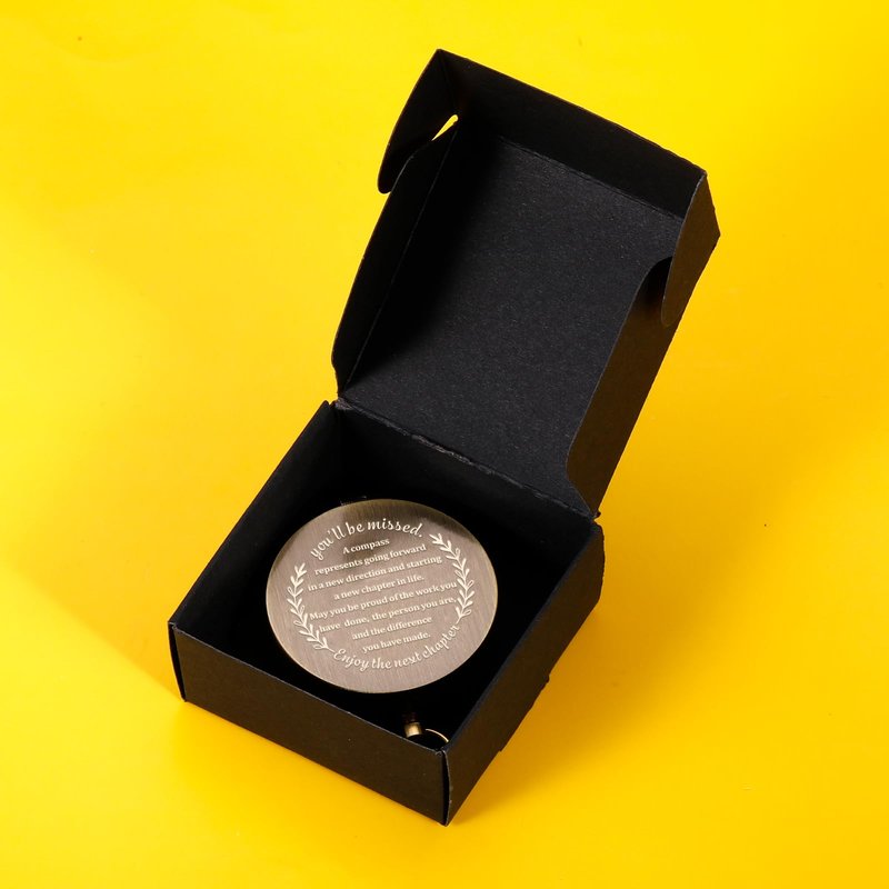 Compass Gift-Retirement Gifts for Men, Compass Present You Will Be Missed for Men, Coworker Leaving Farewell Going Away New Beginnings Gifts for Coworker Friends Him Nurse Boss Teacher Employee