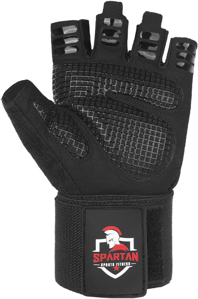 Spartan Gym Gloves - Weight Lifting Gloves with Wrist Support & Breathable Grip | Unisex Fitness Gear