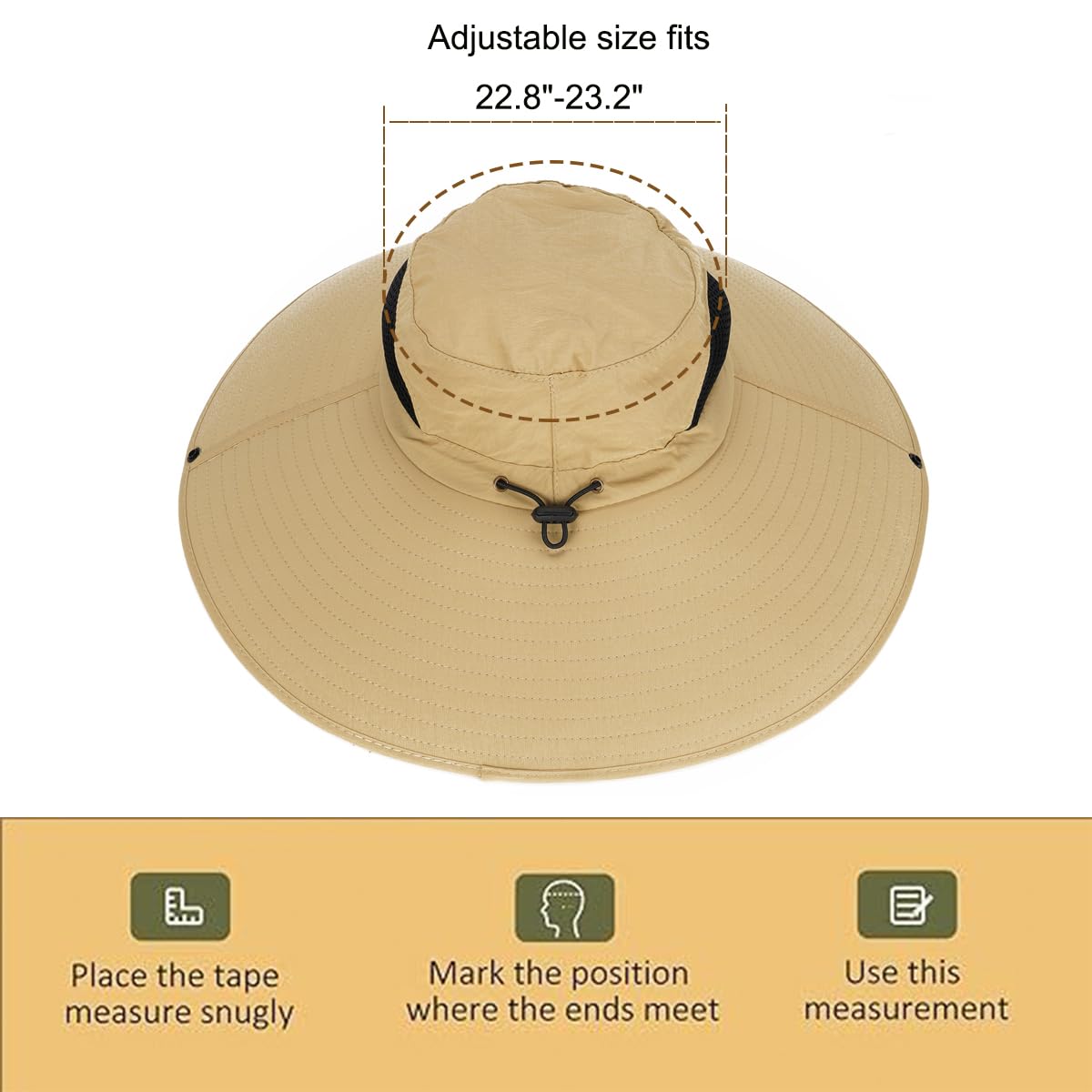 Leotruny Women Super Wide Brim Sun Hat UPF50+ Waterproof Bucket Hat for Fishing, Hiking, Camping (C05-army Green)