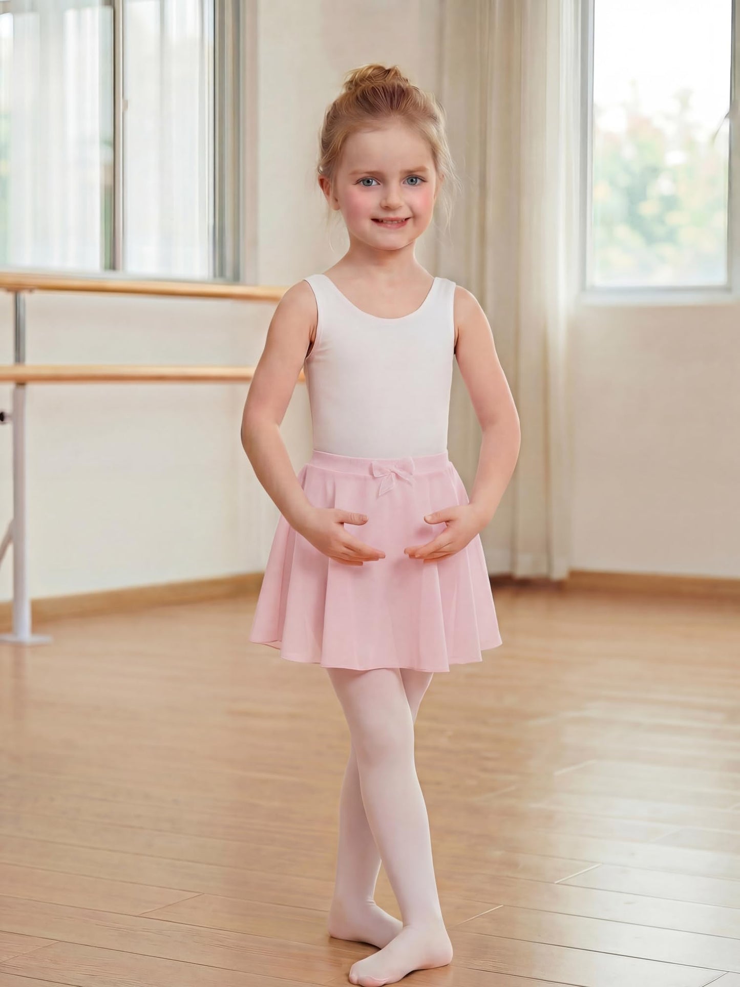 Stelle Girls Ballet Skirt Chiffon Wrap Dance Skirt Mesh Pull Skirt(BP,2-4T)