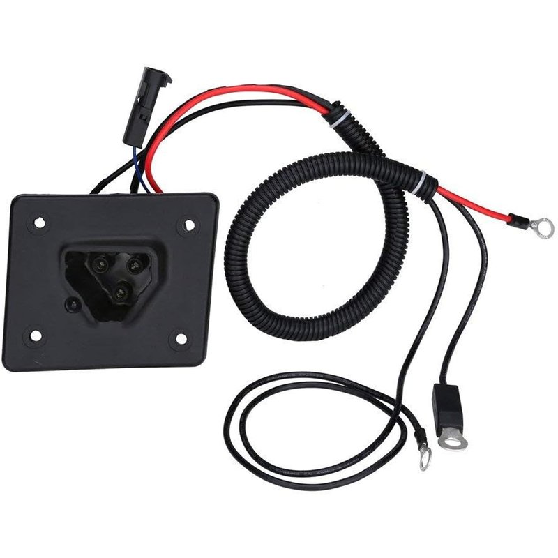 Huskey EZGO Charger Receptacle Delta-Q 48V Golf Cart Charging Port for 2008-Up EZGO RXV and 2014-Up EZGO TXT Electric Golf Carts, Replaces OEM Part #602529, 613304,After-Market Reference #8054