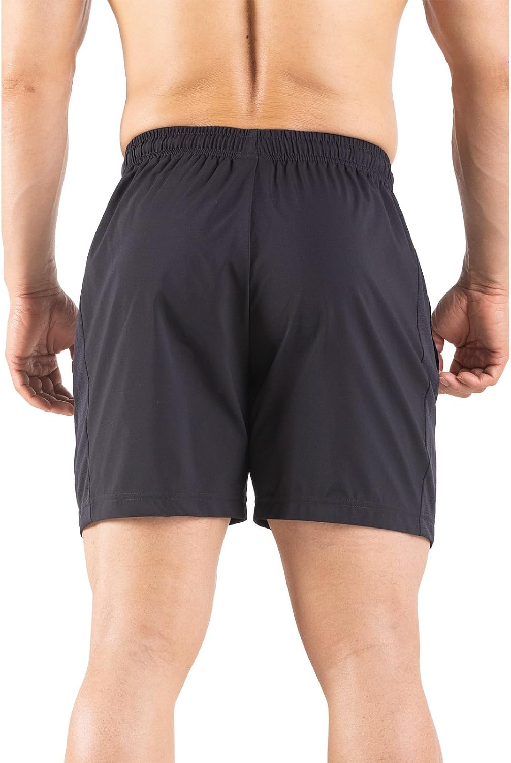 Men's 5" Quick-Dry Running Shorts - 2 Pack Athletic Gym Shorts with Zipper Pockets