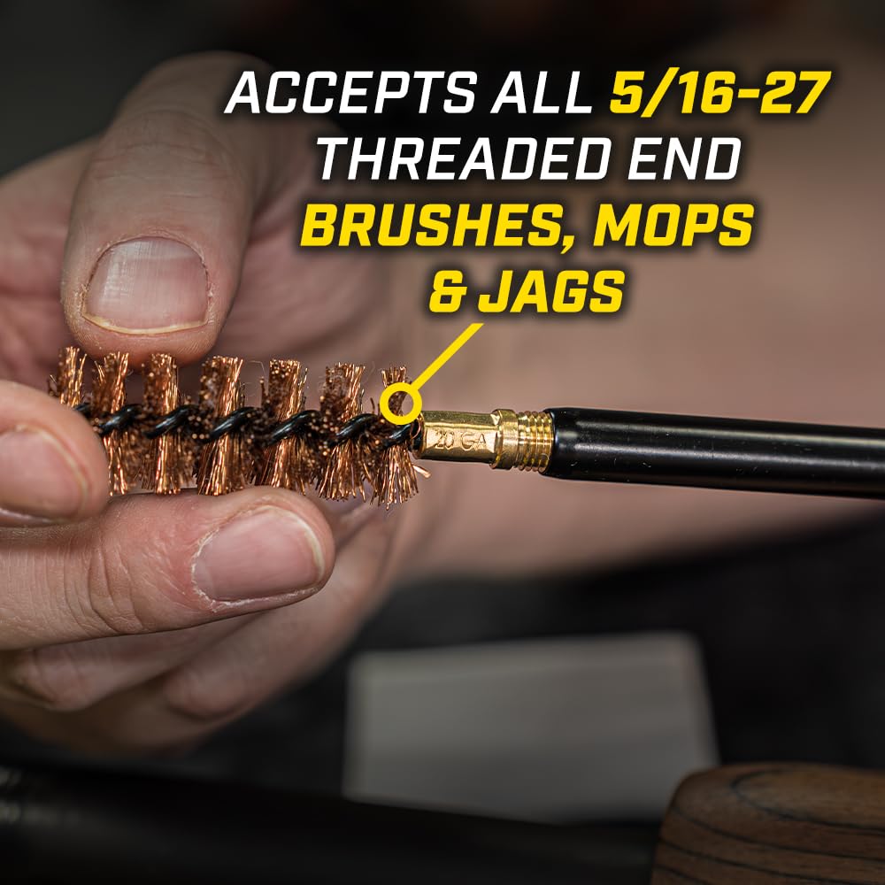 Otis Shotgun Cleaning Rod, 36" Coated Stainless Steel, Dual-Action Handle, Compatible with .410-10 Gauge Shotguns (FG-SROD-SG36)