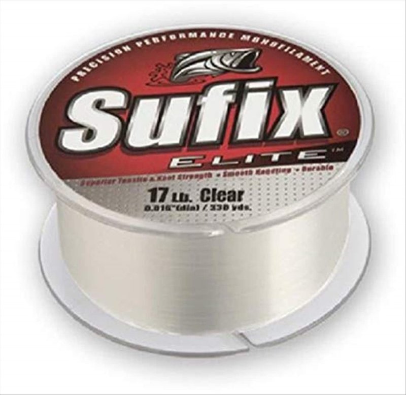 Sufix Elite 14 lb Fishing Line (Clear, Size- 330 YD Spool)