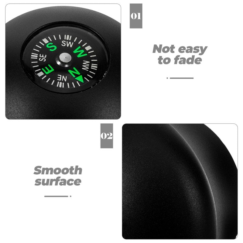 BESPORTBLE Compass for Walking Stick Toer Hiking Stick Compass Head Spherical for Trekking Pole Outdoor Pole Grip