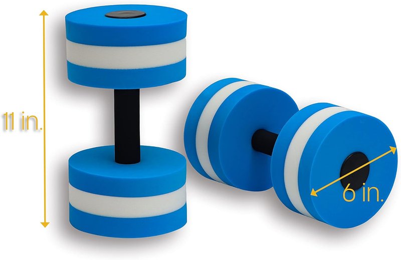 Lightweight Aquatic Exercise Dumbbells - Ideal for Water Workouts & Rehabilitation