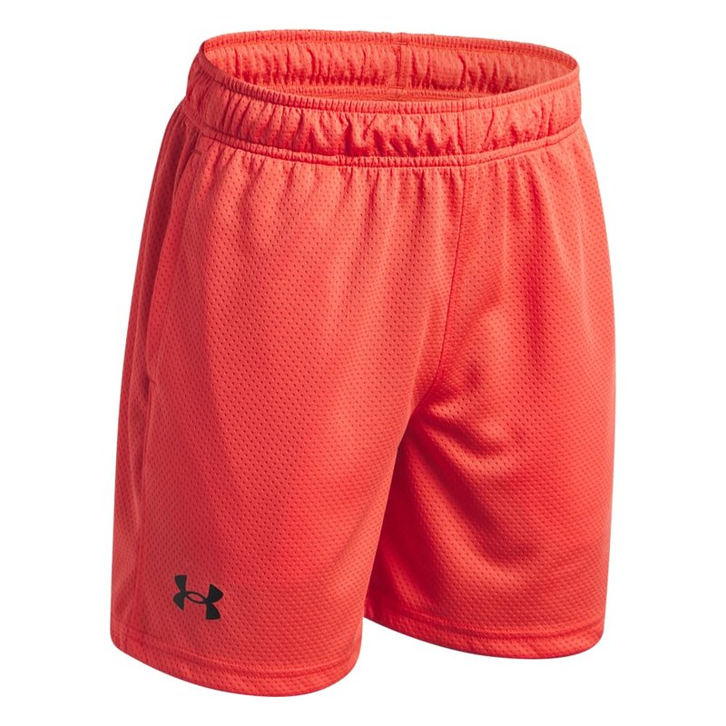 Under Armour Boys' Tech Mesh Shorts, (690) Venom Red / / Black, Youth Small