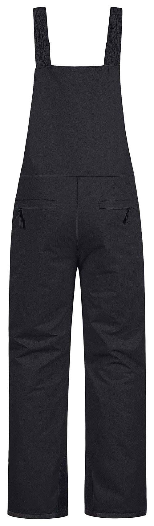Pursky Boys' Waterproof Ski Pants Winter Insulated Pants Outdoor Mountain Snowboard Pants Kids Snow Pants Snow Bibs Girls Snowpants Youth Ski Bibs Husky Snowbibs Black 14/16