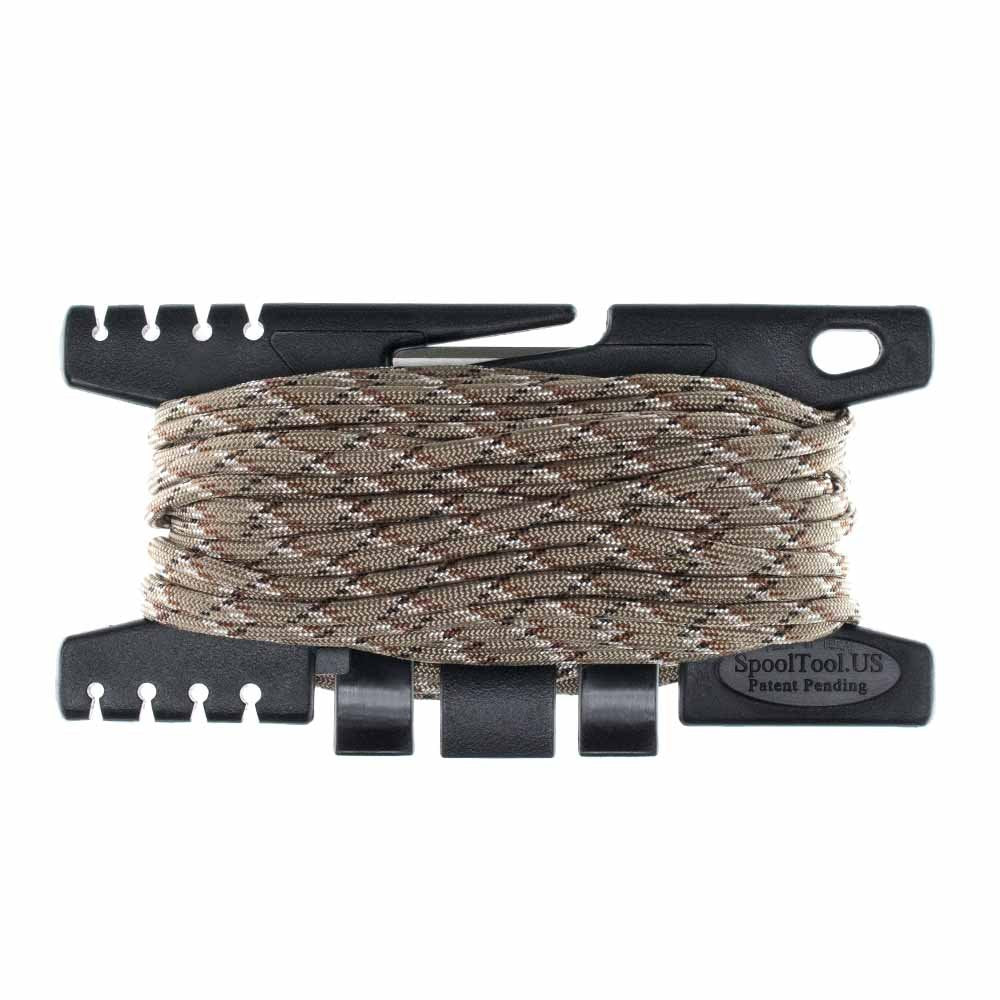 PARACORD PLANET Spool Tool - Holds up to 100 Feet of Paracord - Perfect for Your Survival and Bug Out Bags and Crafting Tools and Holder All in one