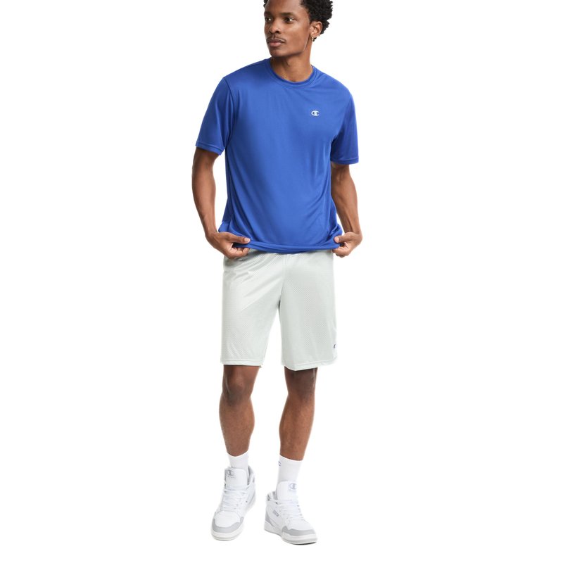 Champion Men’s Athletic T-Shirt – Lightweight, Moisture-Wicking, Anti-Odor, Inclusive Fit (S–4XL), Royal Blue, Large