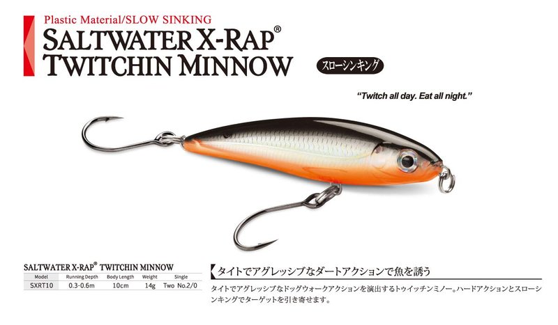 Rapala X-Rap Twitchin' Minnow 10 Mullet