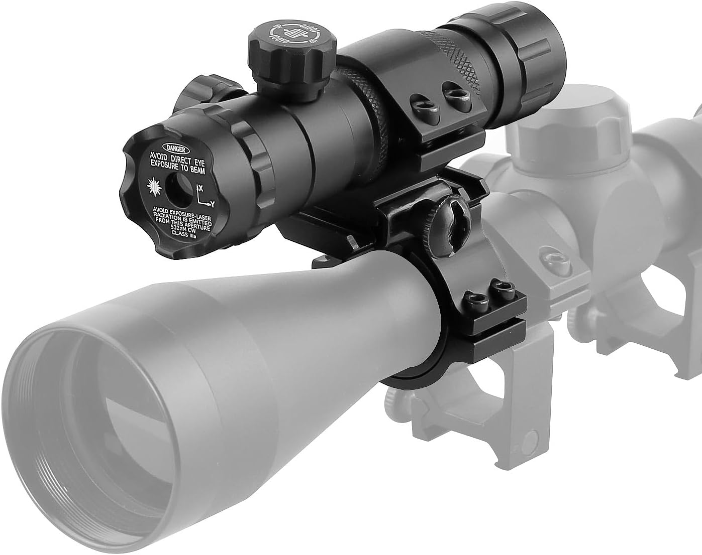 Tactical 1-Inch & 30mm Scope Mount Ring Adapter - 2 Pack with Picatinny Rail & Diameter Reducer for Flashlight, Laser Sight