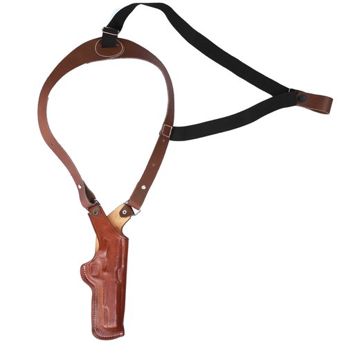 YT HOBBY Leather Vertical Shoulder Gun Holster for Beretta 92FS, Glock 17/26/43,Taurus G2C,S&W M&P 2.0 (for Glock 26/27/28/33/39, Brown - Right Hand)