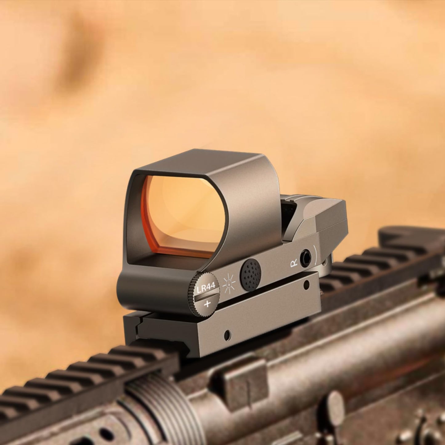 CVLIFE Reflex Sigh 1x28x40mm Red Dot Sight 4 Adjustable Reticles Sight for 20mm Picatinny Rail Red Dot Optics Absolute Co-Witness Gray