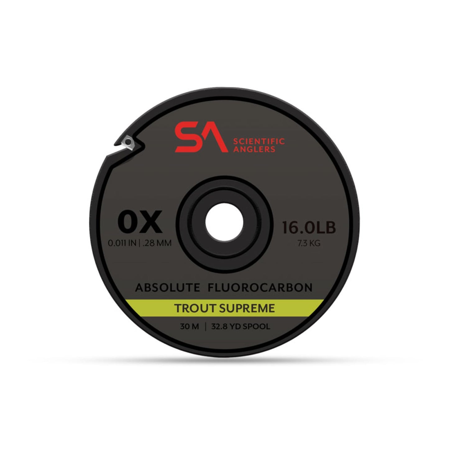 Scientific Anglers Absolute Fluorocarbon Trout Supreme Tippet, 30M (0X)