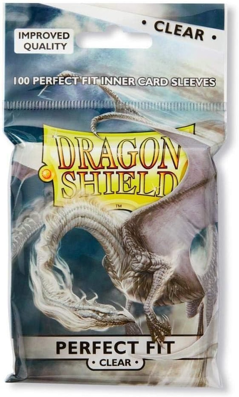 Dragon Shield Card Sleeves - Clear Inner Sleeves for Standard Size Cards | 100 Count Pack