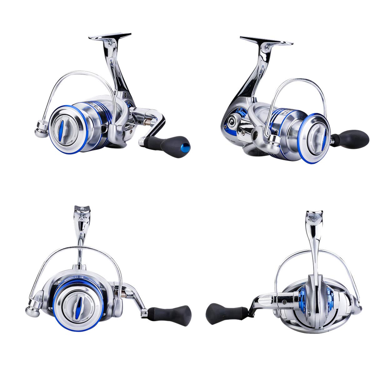 Diwa Spinning Fishing Reels for Saltwater Freshwater 3000 4000 5000 6000 7000 Spools Ultra Smooth Ultralight Powerful Trout Bass Carp Gear Stainless Ball Bearings Metal Body Ice Fishing Reels
