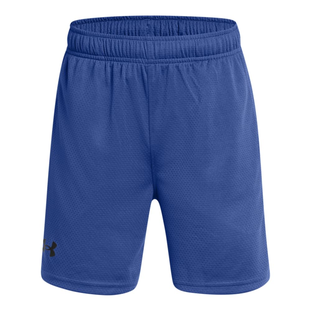 Under Armour Boys Tech Mesh Shorts, (432) Tech Blue / / Black, Medium