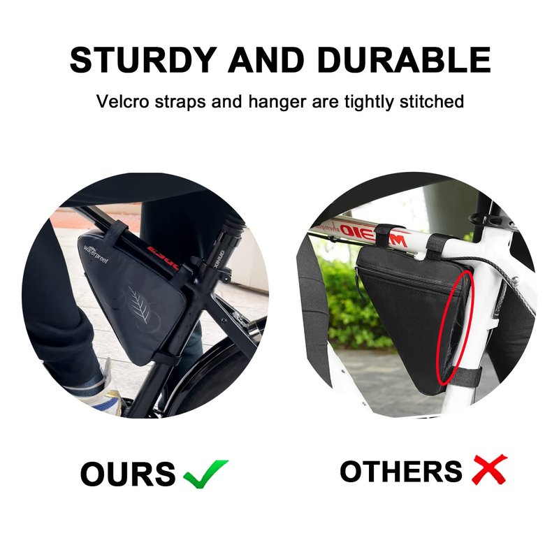 NDakter Bike Bag:Bike Frame Bag & Bicycle Repair Kit, 2L Waterproof Storage Pouch with 16-in-1 Multi-tool, Portable Bike Tool Set for Flat Tire Repair, Cycling Accessories for Mountain Road Bike, MTB