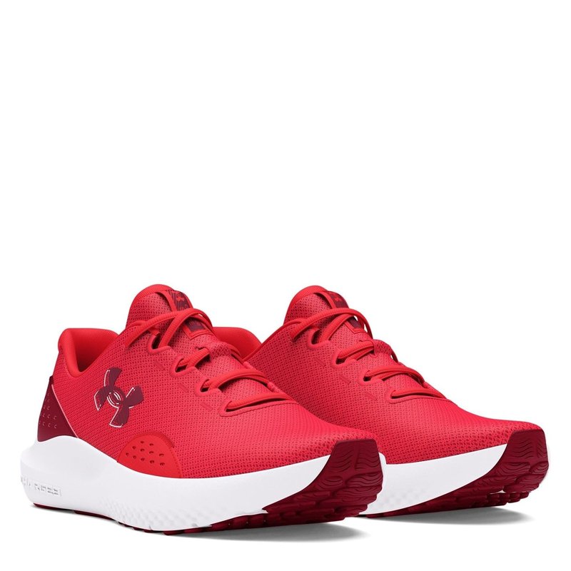 Under Amour Men's Charged Surge 4 Sneaker, Racer Red/Cardinal/Cardinal, 10.5 M