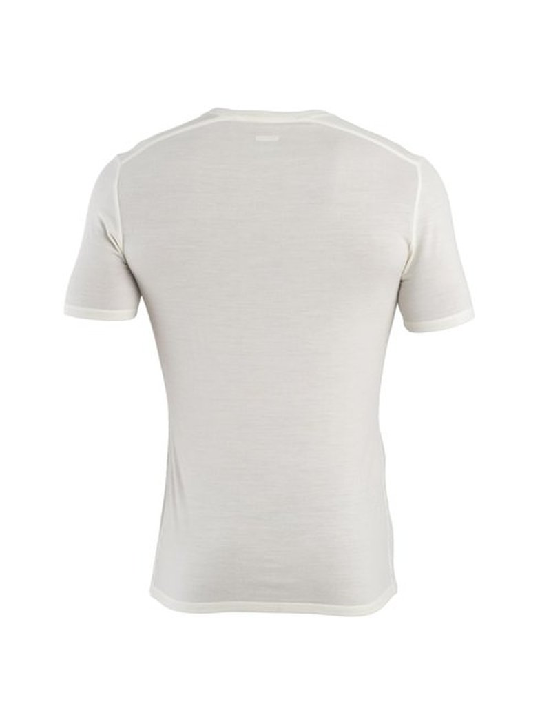 Icebreaker Men’s Merino Anatomica Short Sleeve V Neck T-Shirt - Undyed - Large