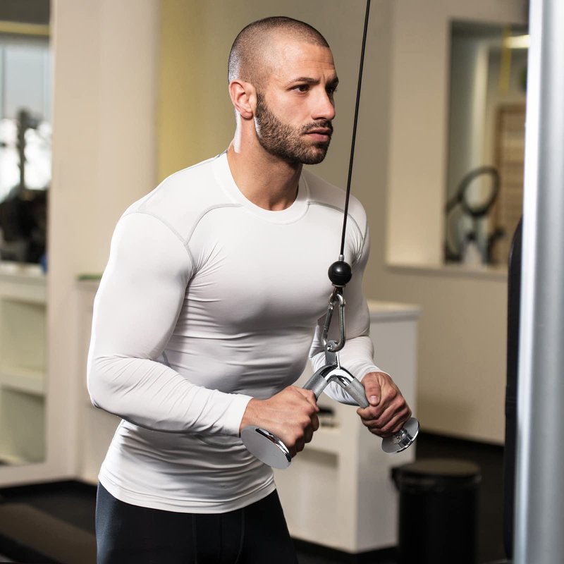A2ZCARE Cable Machine Accessories for Weight Lifting, LAT Pull Down Attachment, Cable Attachments for Gym
