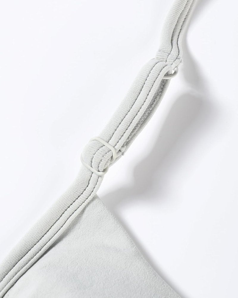AUROLA Adjustable Strappy Sports Bra for Women - Low Support, Seamless Backless Design, Padded Straps | Perfect for Yoga & Gym