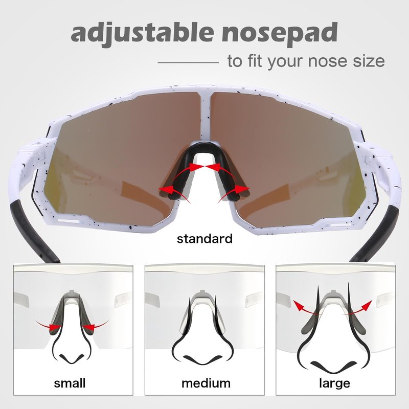 Suertree Polarized Cycling Glasses Men Women Sports Sunglasses TR90 Mountain Bike Riding MTB Bicycle Running Golf Baseball Fishing Driving Hiking