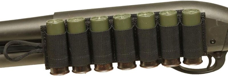 Esstac 7 Round Shotgun Shell Carrier | 12 Gauge Tearaway Design with Hook & Loop Backing