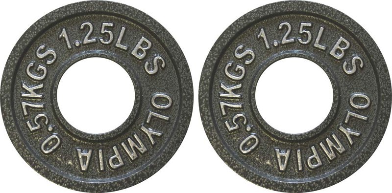 Ader Olympic Plate (Gray Hammertone Finished, 1.25 Lb)