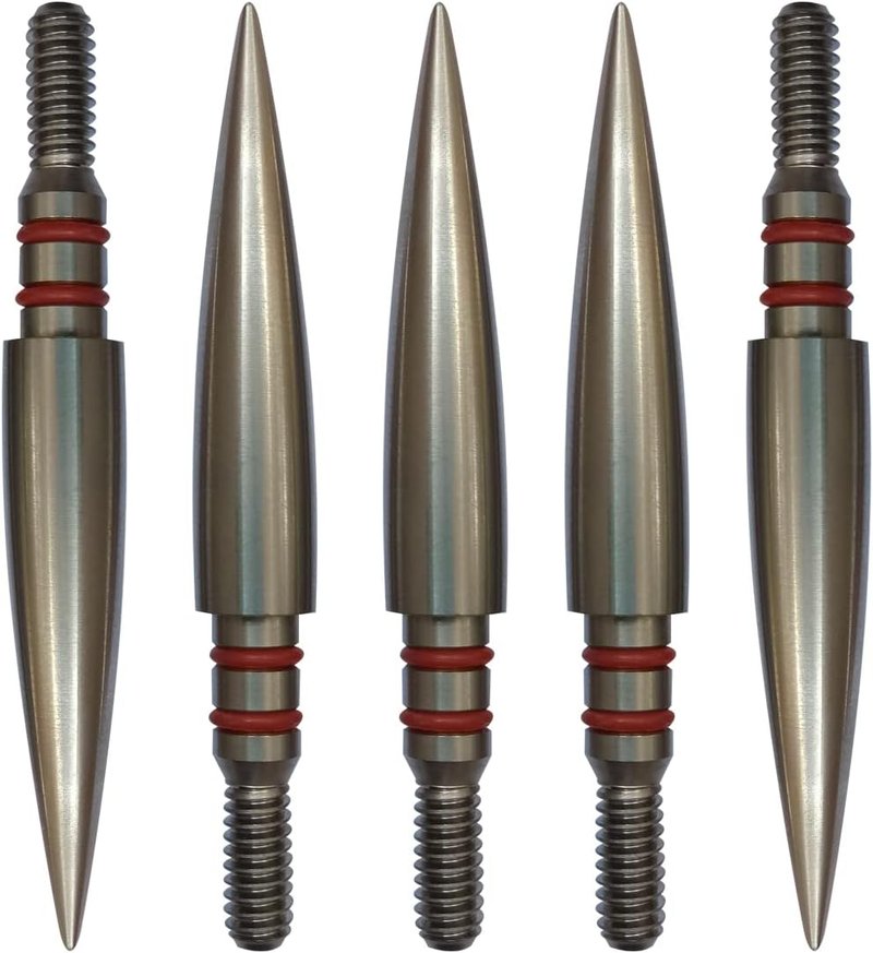 Archery Field Points - Stainless Steel Arrowheads 100/125/150/200/300 Grains | 12 Pack