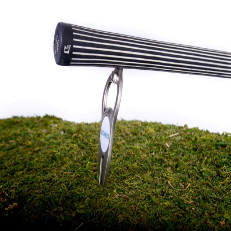 Hat Trick Openers 6-in-1 Golf Divot Tool with USA Logo, Black