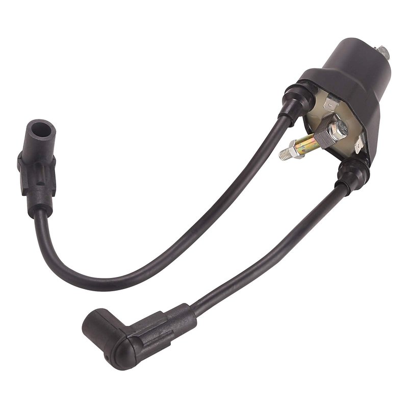 10L0L Golf Cart EZGO Dual Ignition Coil with Spark Plugs for EZGO 4-Cycle 1991-2002 Pre-MCI Engine/Robin 295CC Robin 350CC Gas Models, OEM 26652G01,EPIGC103