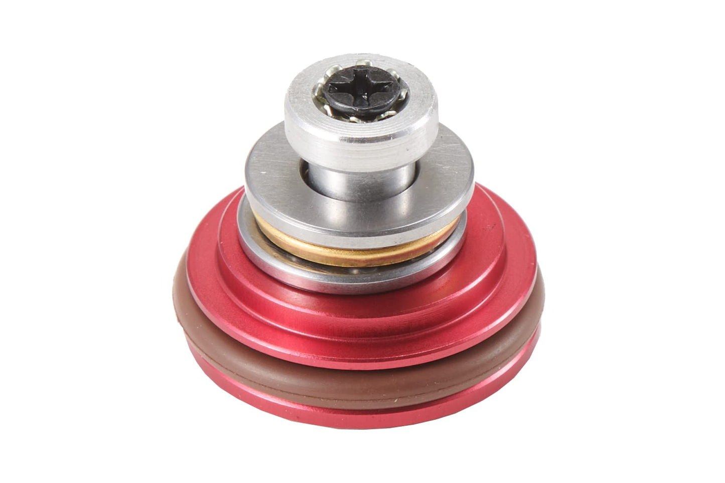 Lancer Tactical Piston Head Aluminum Ventilated Concave CNC Machined (Red)