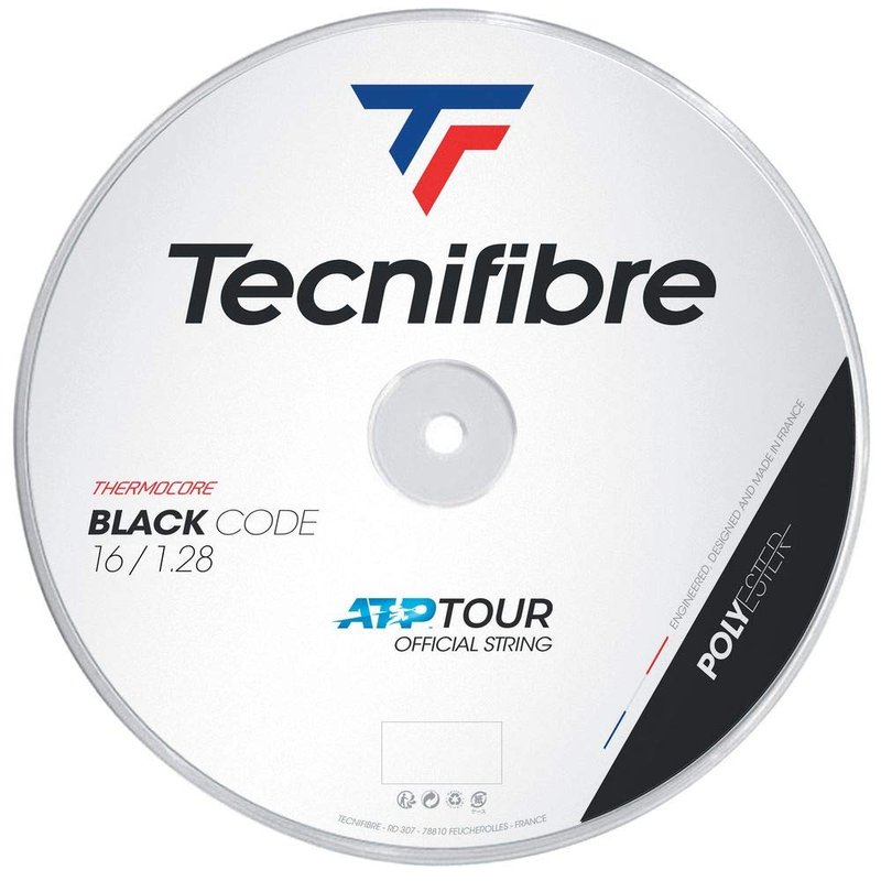 Tecnifibre BlackCode Tennis String 1.28 Black - 200m Reel