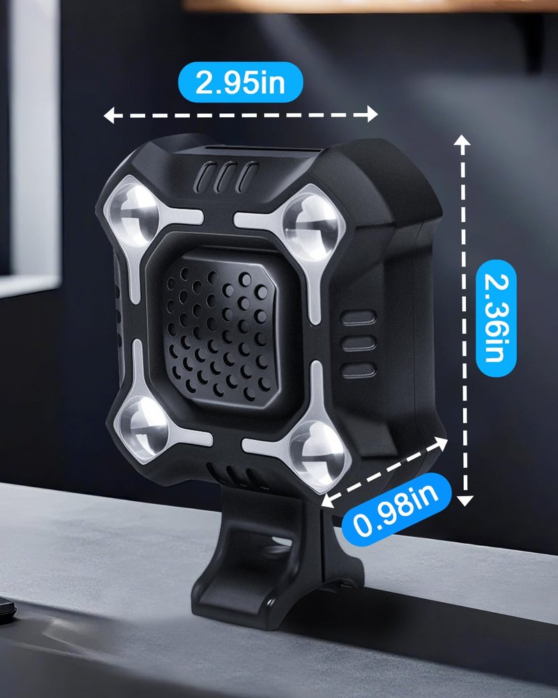 EQIIO 2-in-1 Bike Electric Horn with Headlight, 118dB Loud Bicycle Bell, 3 Light Modes, USB-C Rechargeable, IP65 Waterproof, DIY Customizable Ringtone Bike Bell for Mountain/Road Bike,Scooter,E-Bike