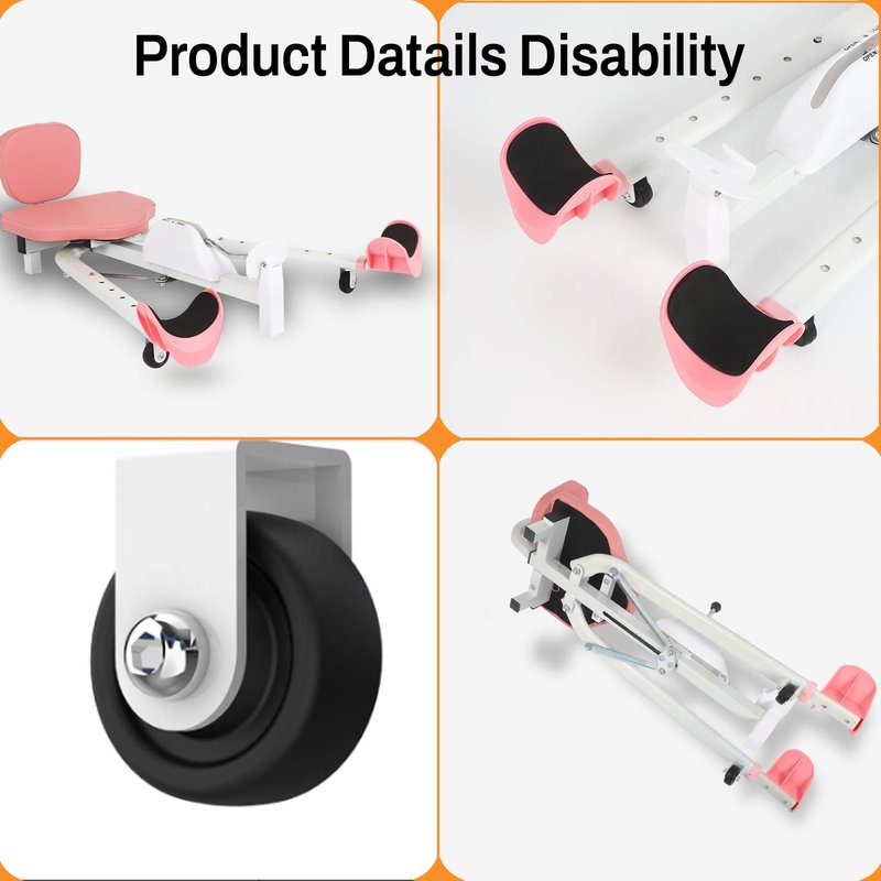 FAHKNS Split Machine, Leg Stretche Improve Flexibility and Quality of Stretching, Equipment Suitable for Ballet, Gymnastics and Other Sports (New Model with Backrest and Phone Holder)