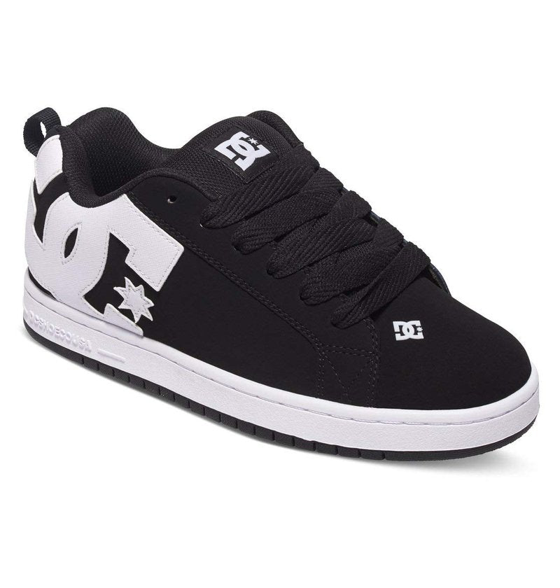 DC mens Dc Men's Court Graffik Casual Skateboarding Shoe, Black, 7.5 US